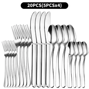 【AREL】20-Piece Stainless Steel Silverware Set