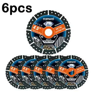 6 ultra-thin diamond saw blades, 4.5-inch tile cuttingblades, suitable for smooth cutting of tiles, ceramics,granite, and marble. Cuts various materials, bevels, andgrinds in seconds. Suitable for power tools.mechanic tools,tools and gadgets for him