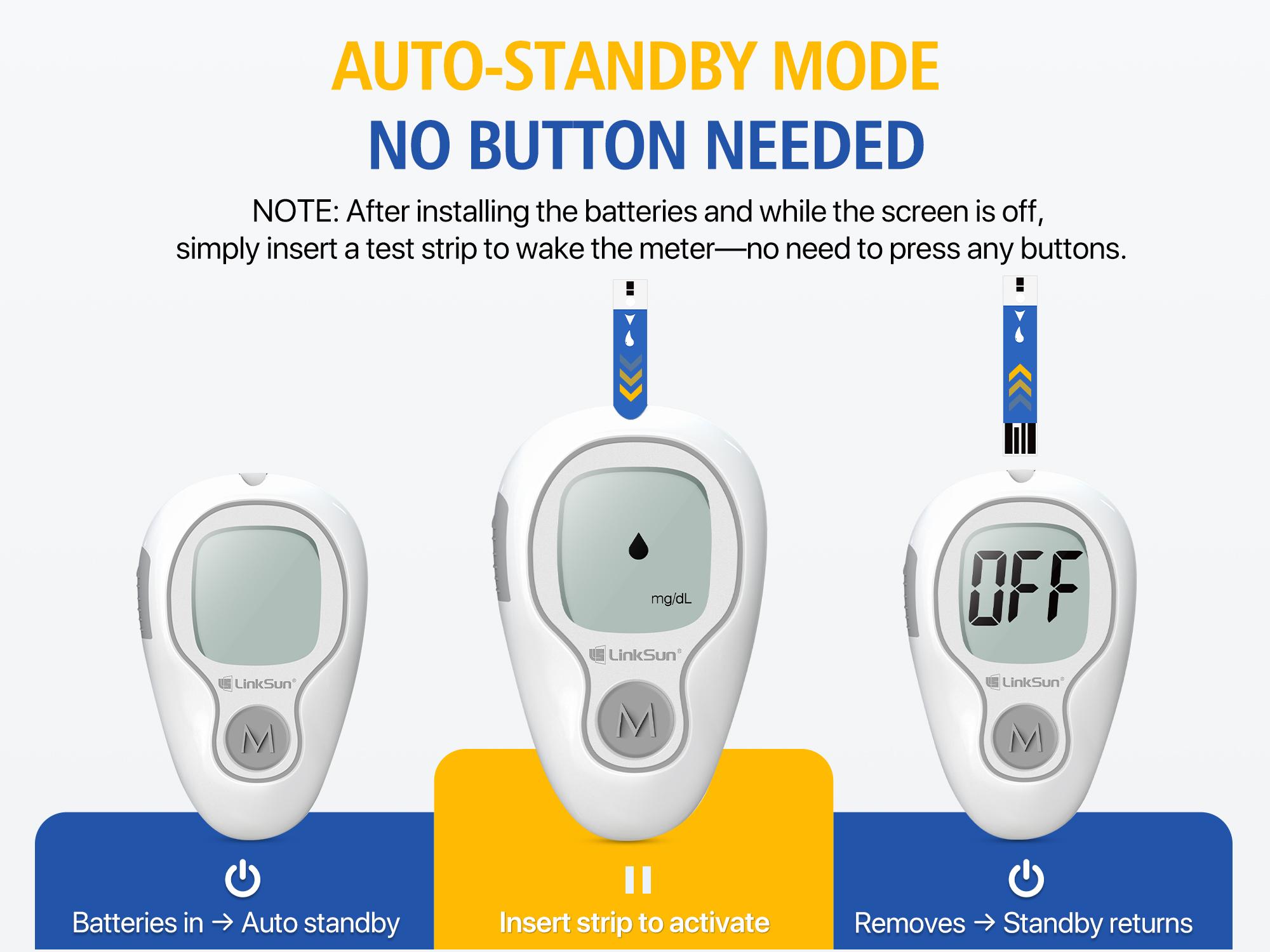 LinkSun G-425-3 Blood Glucose Monitor Kit with 100/50 Test Strips & 100/50 Lancets No-Coding Large Display 1 Lancing Device Control Solution Diabetes Testing Kit for Home Use Glucometer Kit for Fit & Healthy Lifestyles - Healthcare #SpringStatements