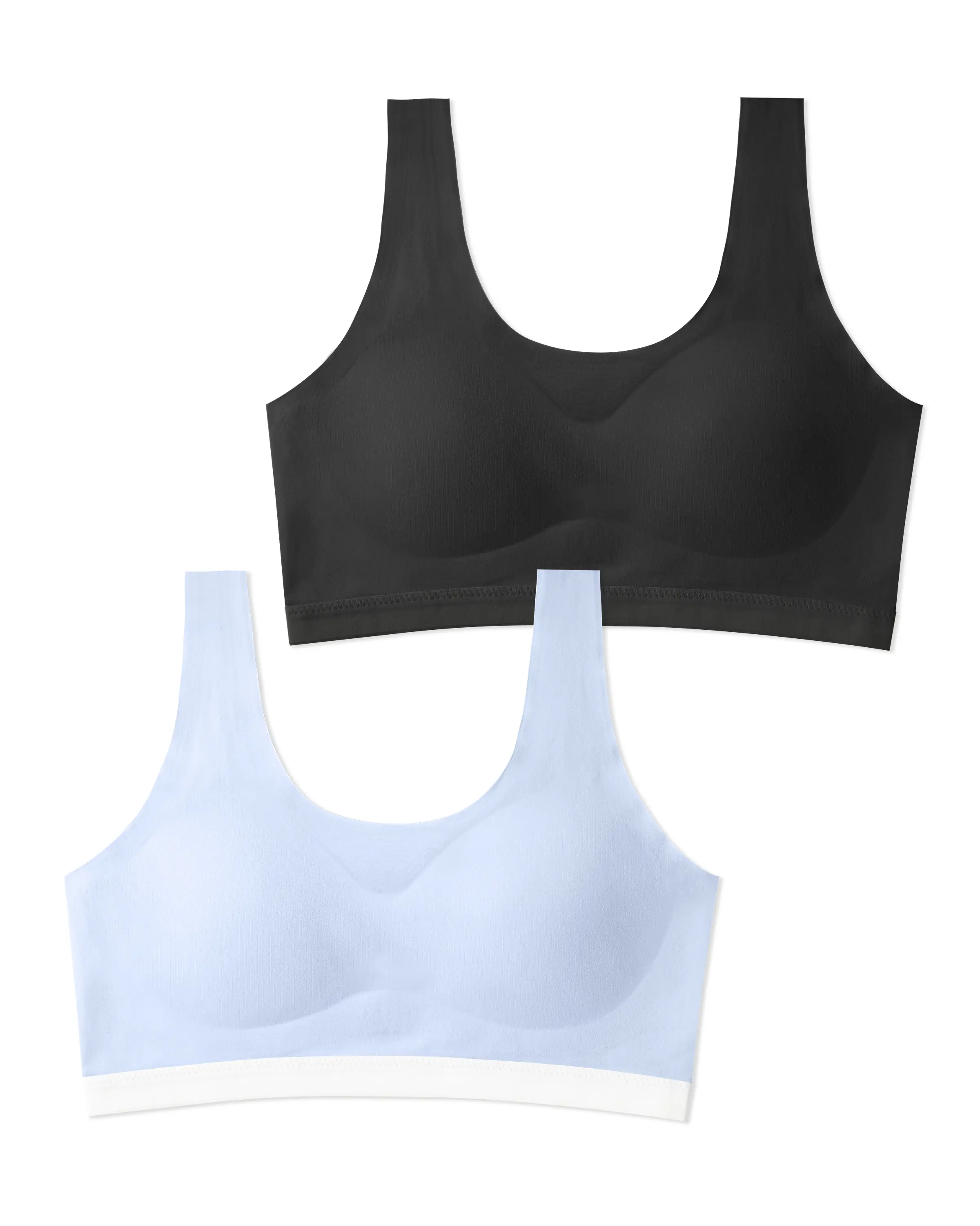 Salia Bliss Training Bras for Girls 10-14, Light Sports Seamless Teen Bras 14-16 with Breathable Removeable Pads