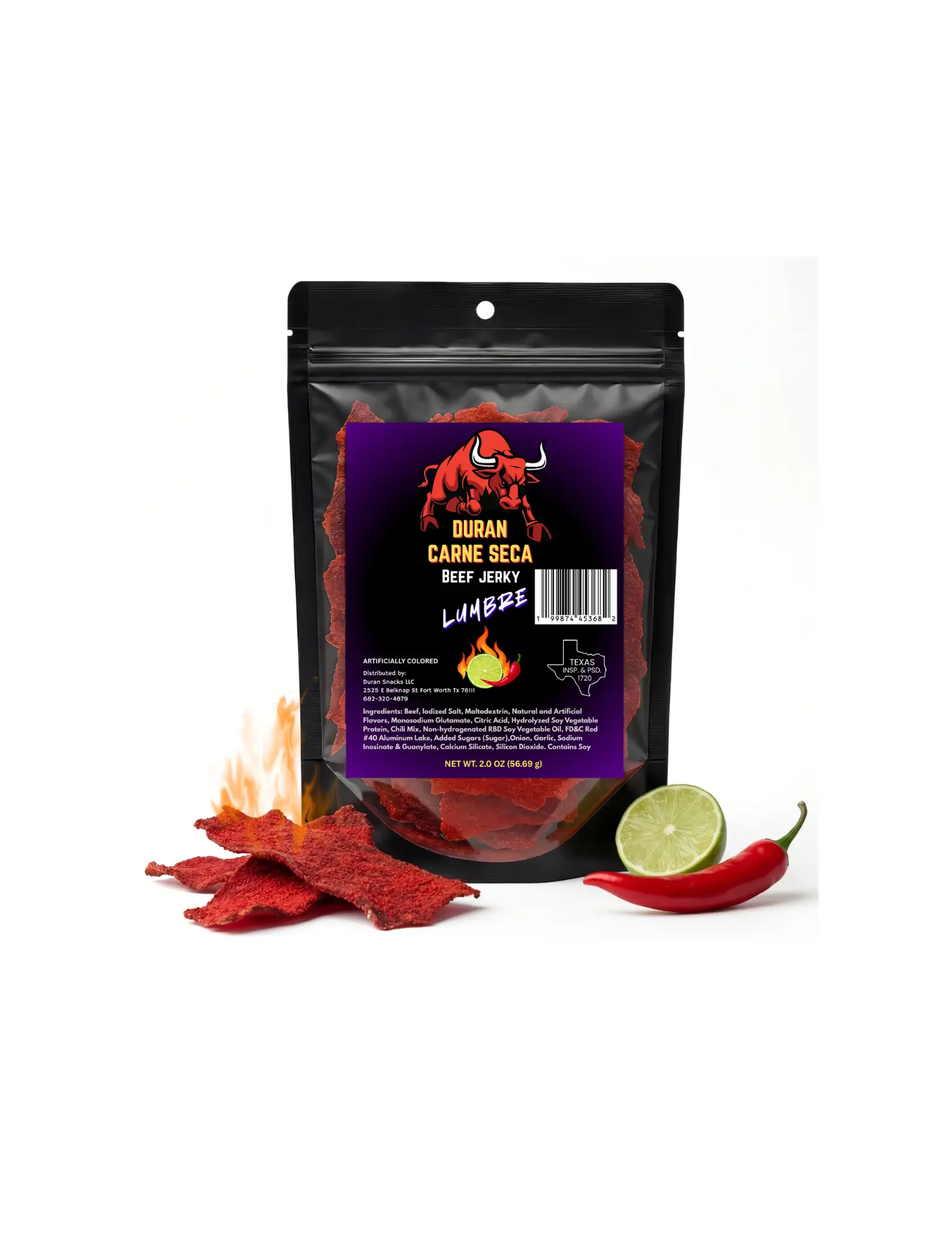 Duran Carne Seca Lumbre (Spicy)