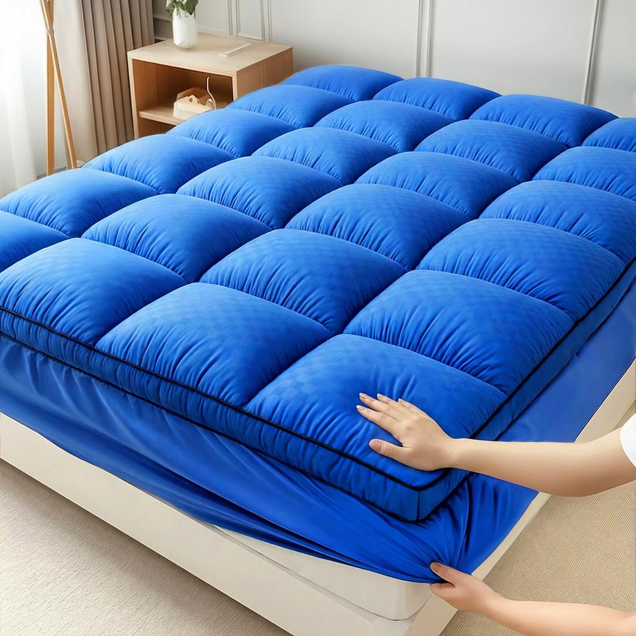 Extra Thick Mattress topper  8-21 Inch Deep Pockets Soft on Skin, Breathable Polyester Machine Washable and Comfortable Cooling Mattress Pad top