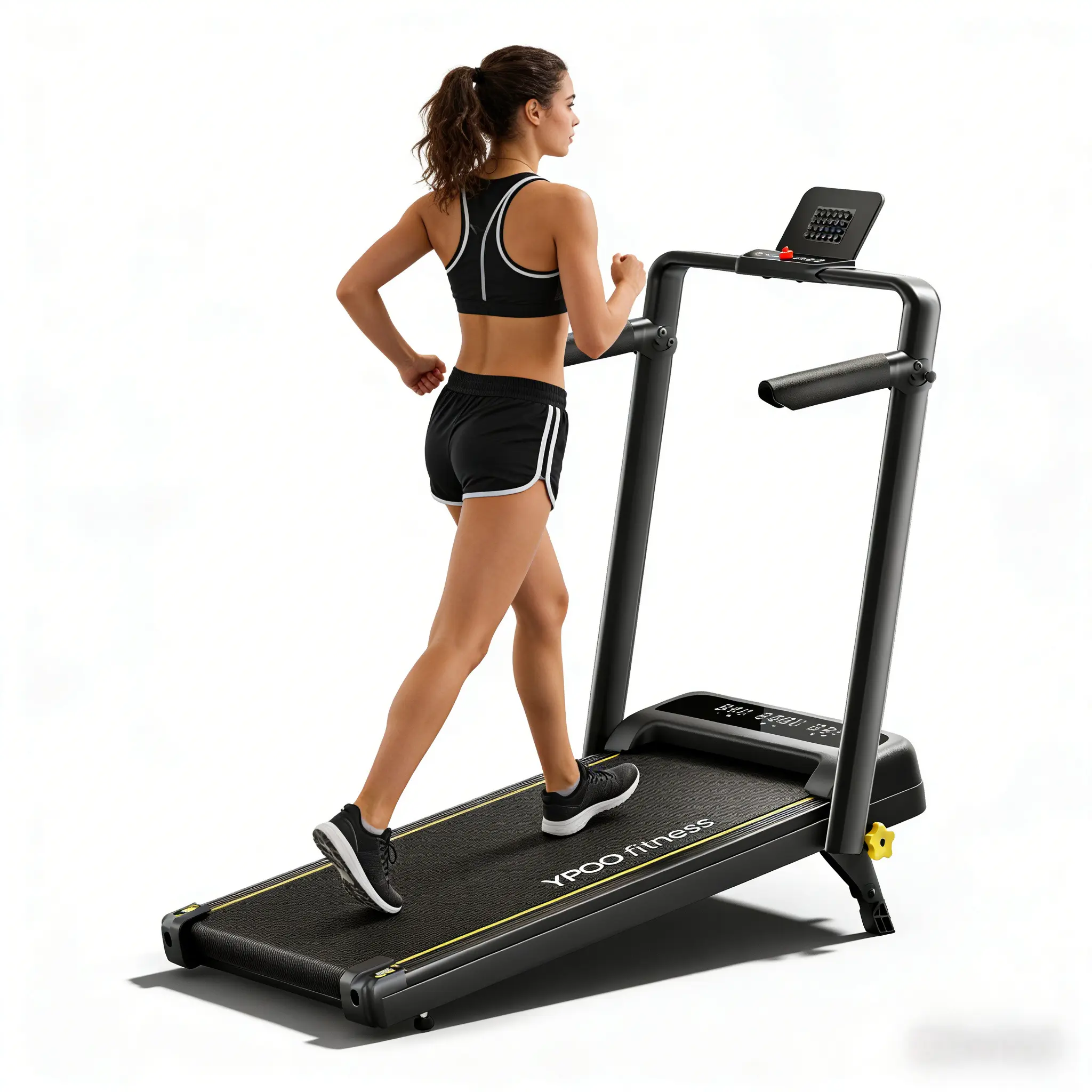 Easy Use Walking Pad Treadmill with Manual Incline, Beginner Friendly Home Cardio Machine for Walking and Light Running, Bluetooth App Support