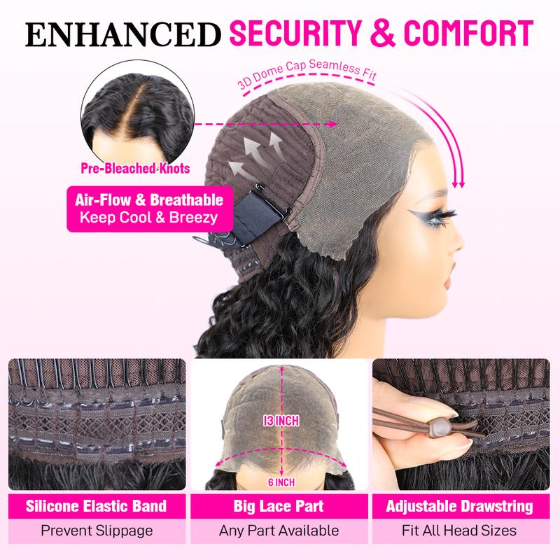 【NEW IN】FORGIRL FOREVER 13x6 Burmese Curly Wear Go Glueless Wig With Drawstring Effortless Install Ear To Ear Bleached Knots Pre-Cut Lace Frontal Wig