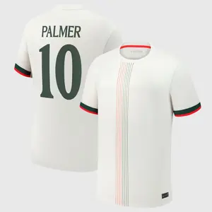 White Color CHE Palmer Away Short Sleeve Jersey, CHE White Palmer 10 2025 Away Soccer Jersey