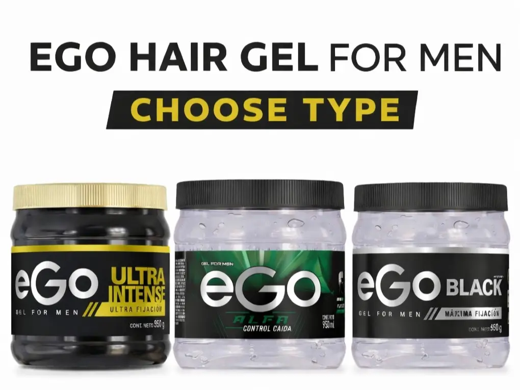 EGO Gel para Cabello for MEN 200/950 GR larga duracion- Elige tu Fragancia