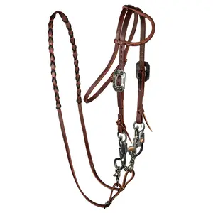 Professional's Choice Pony Bridle Set - Anatomically Fitted BURGUNDY/BLACK