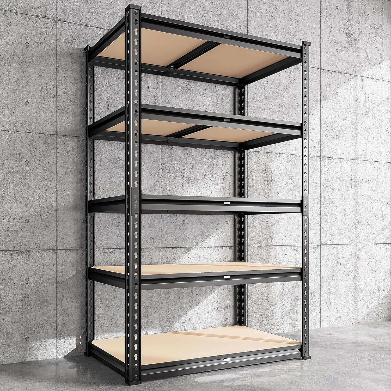 Raybee Adjustable 5-Tier Metal Storage Shelves, Garage Storage Shelving Unit for Warehouse Pantry Basement Heavy Duty Utility Rack Tool Shelf #TikTokShopStockUp #SummerVibes