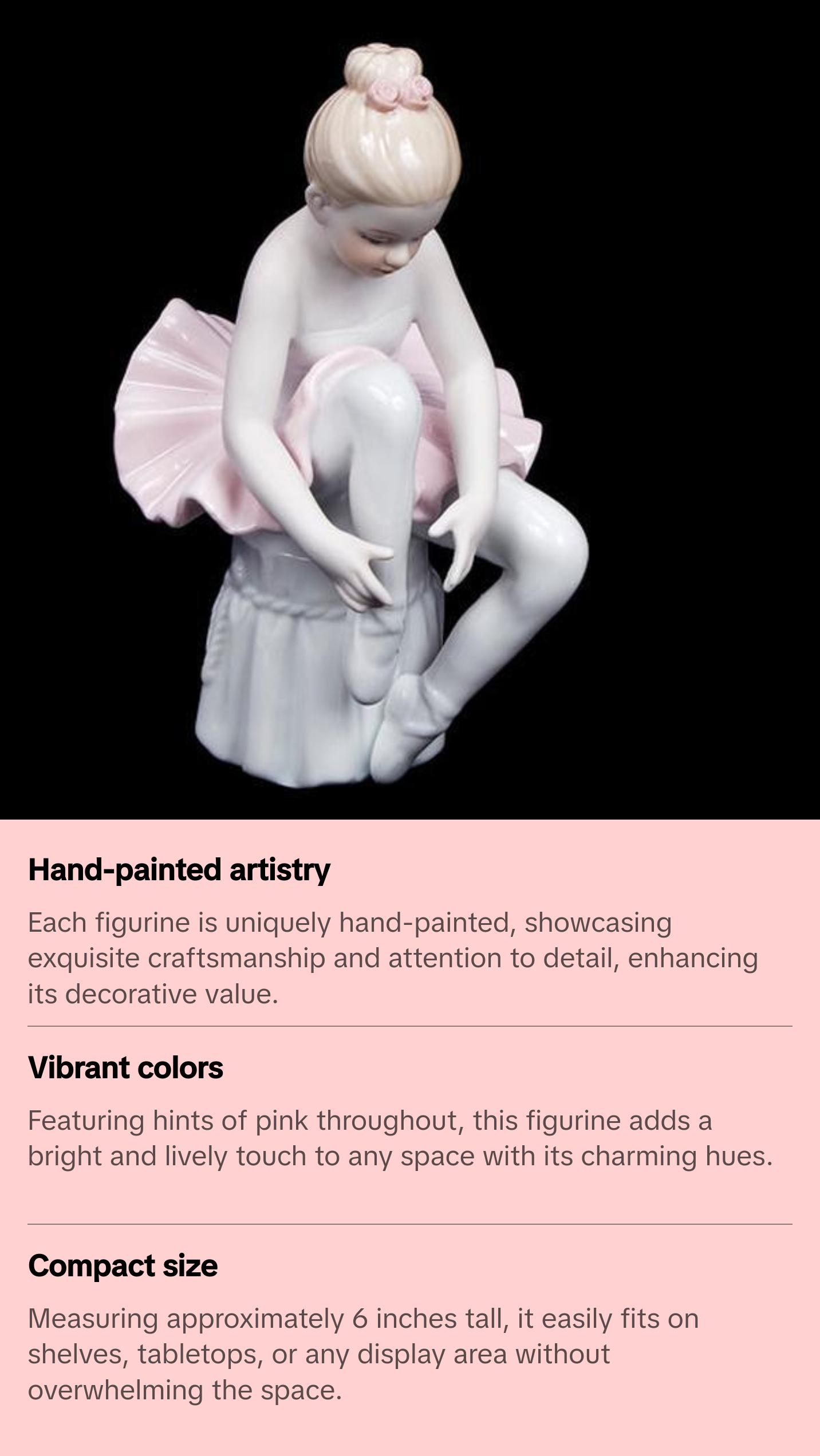 Ceramic Ballerina Figurine
