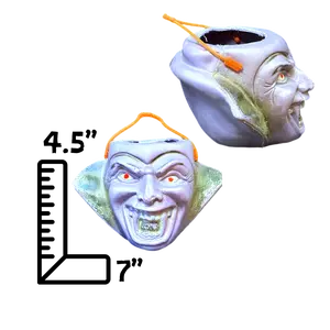 vintage blowmold dracula candy bucket