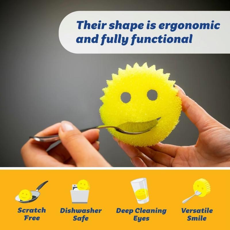 （8-Pack）Scrub Mommy Color Sponges - Scratch-Free Multipurpose Dish Sponge - BPA Free, Polymer Foam, Stain & Odor Resistant