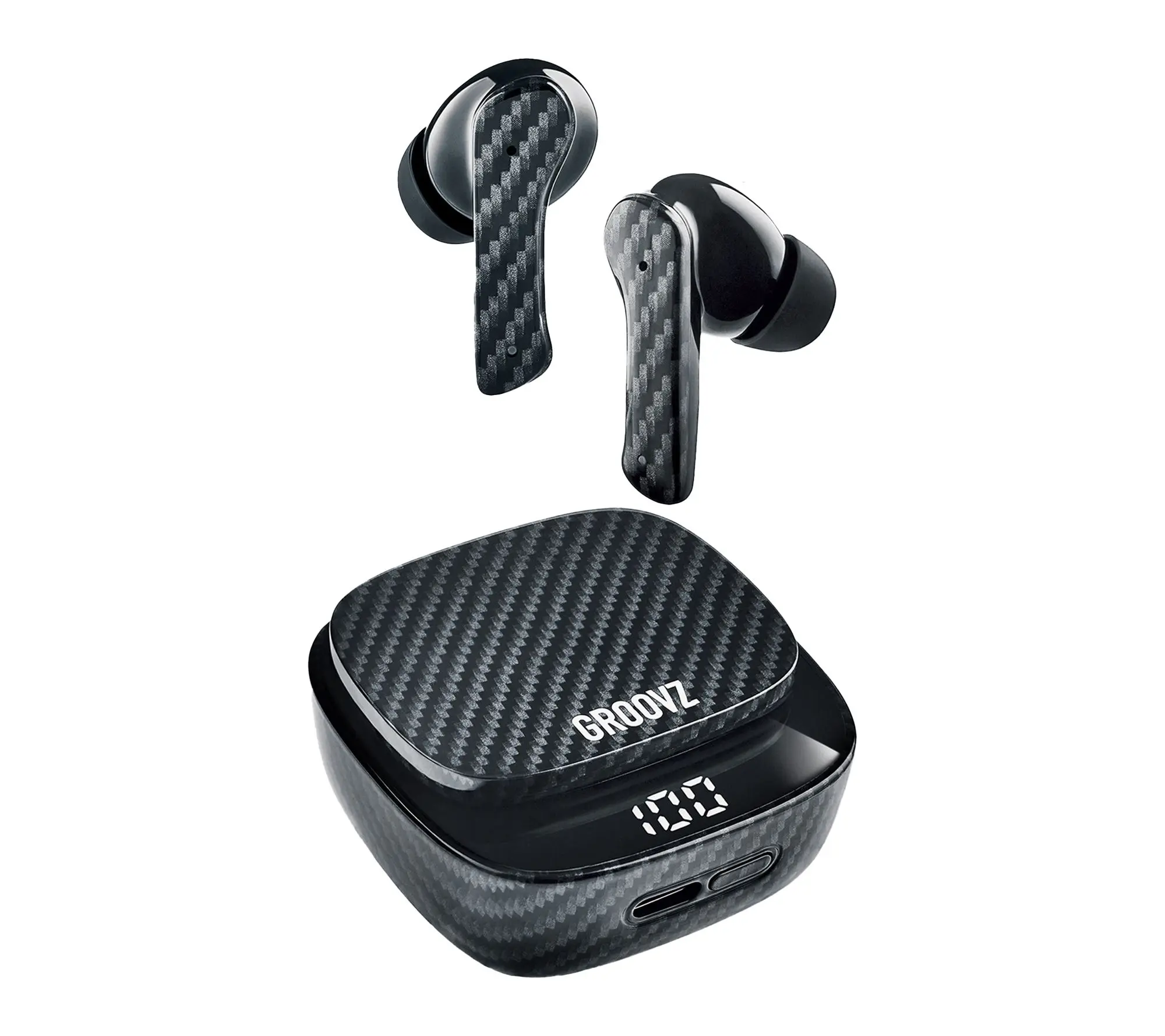 GROOVZ Plus True Wireless Earbuds with Charging Case