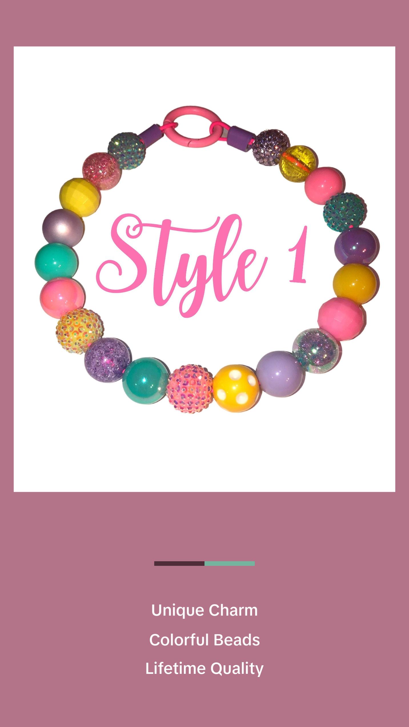 The Layla Beaded Dog Collar | Durable Dog Necklace | Designer Pet Jewelry | Colorful Spring Easter Collar | Charm | Pearl Bead Collars