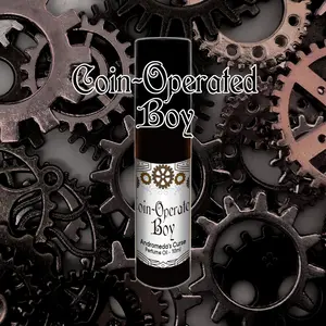 Coin-Operated Boy - Motor Oil, Cognac, Black Musk  - Rollerball Perfume Oil