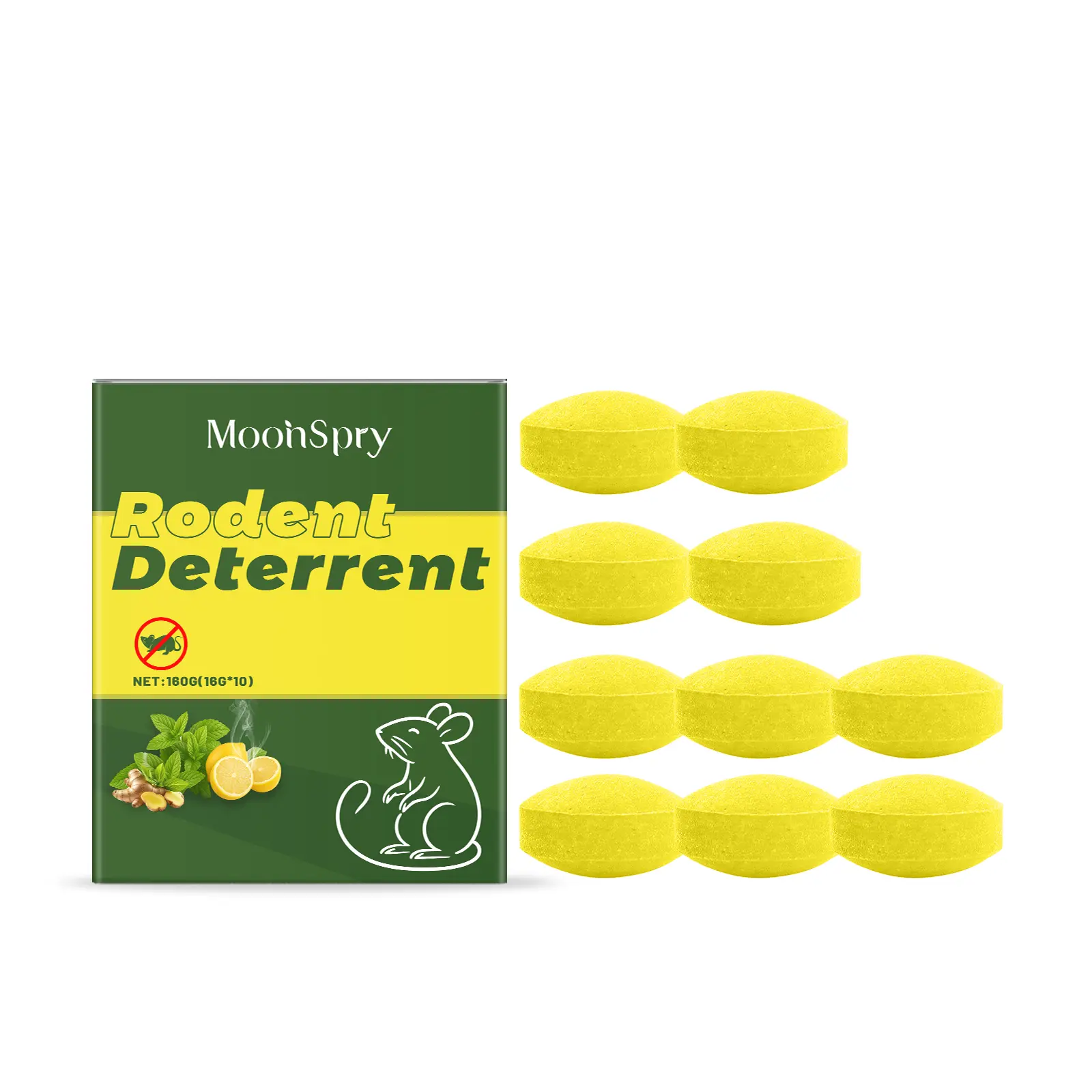 Peppermint Scented Mouse & Rat Repellent Balls - Long-Lasting 30-60 Days Rodent Control Solution for Indoor/Outdoor Use, Farm & Pet Supplies Tool