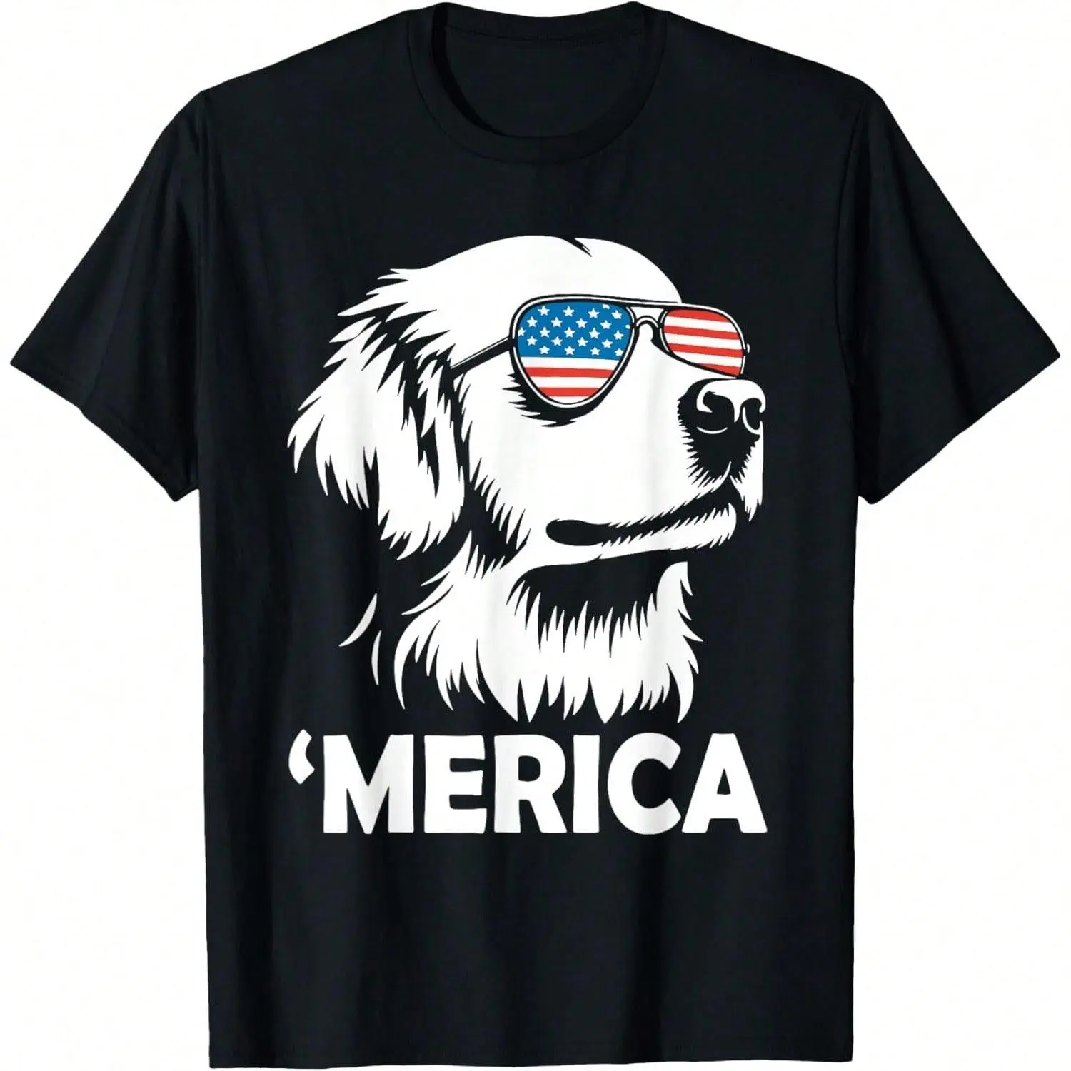 Men's Pure Cotton Round Neck Short-Sleeve Tshirt - Golden Retriever Superhero Graphic, Animal Image, Merica 4th Of July, Thanksgiving, Soft Breathable Fashion Unisex Streetwear, Summer Gym Wear, Fabric, Easter, T-Shirt, Party, Chinese New Year, Top, Sprin