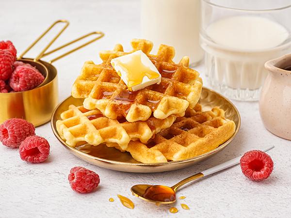 [New Year Gift] Crownful Mini Waffle Maker, 4 Inch, Non-Stick Waffle Maker for Familes and Kids, Cooking Breakfast, Desserts, Sandwiches, Eggs, and Snacks with the Family