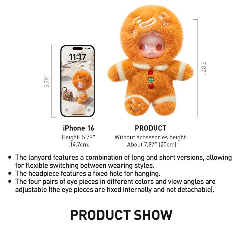 POP MART Zsiga Gingerbread Man 1/8 Action Figure