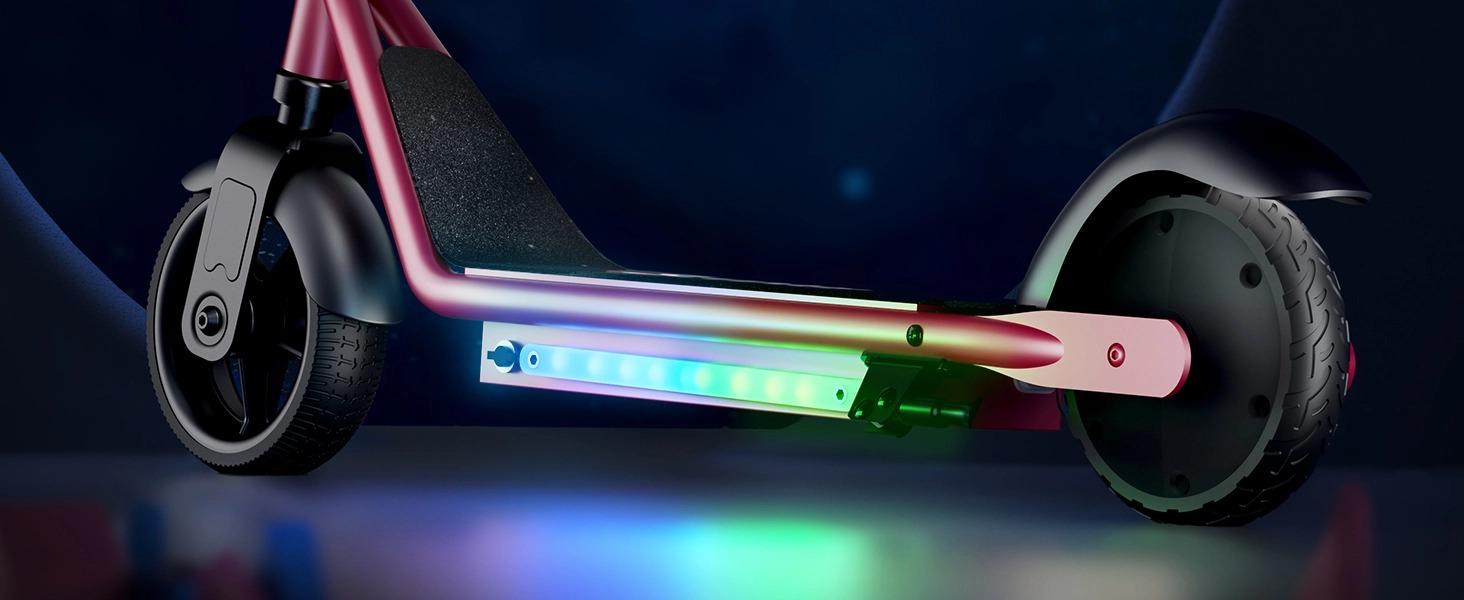 【Kids Love It!】Kids Electric Scooter with LED Display, ‎6' Solid Tires, 10MPH, 150W Motor, 154lbs Max Load, Electric Kids Scooterwith LED Display for Kids Ages 6-14