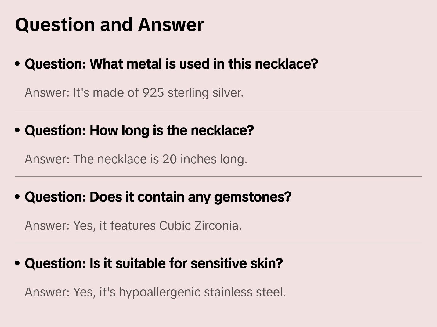 “Freedom” necklace