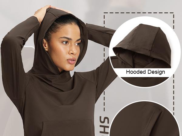 MAELRE Hoodies for Women Golf Soft Long Sleeve Sweatshirts Plain Dry Fit Fall & Winter Midlayer Womens Hoodies Pullover Casual Wear Womenswear