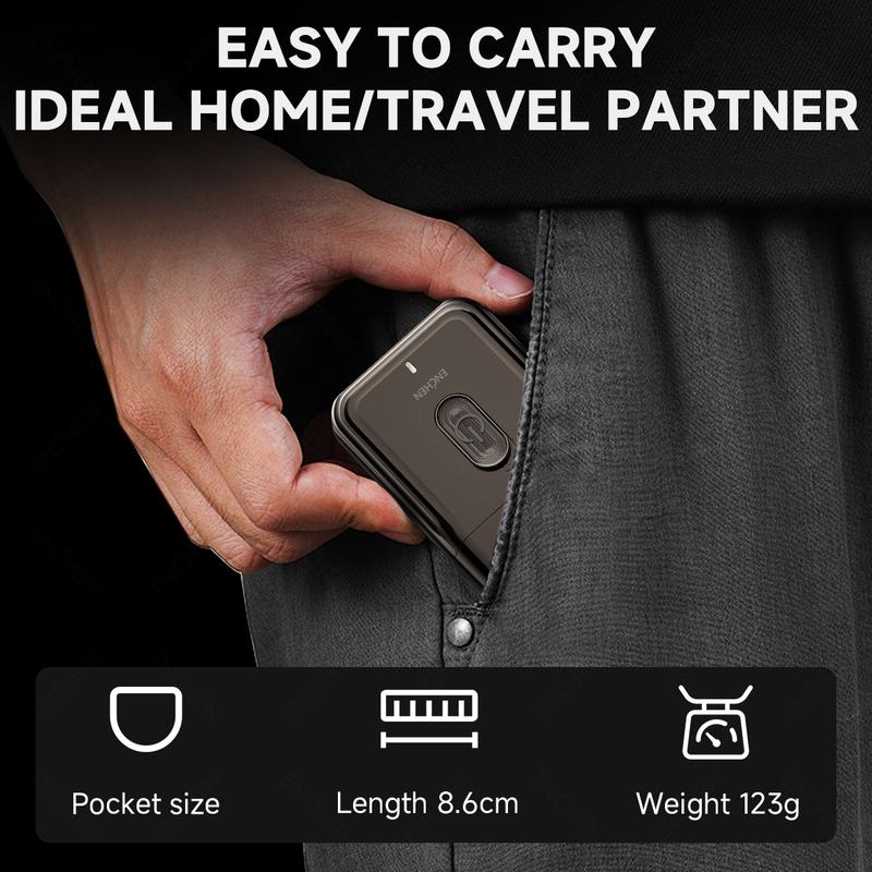 ENCHEN Electric Foil Shaver for Men, Compact Shaver, One-Button Use Waterproof Comfort Body Shaver for Men, Comfortable Grip, Rechargeable Cordless Shaver, Deep Clean Shave Anytime, Anywhere, Portable Design - Ideal Companion for Home and Travel