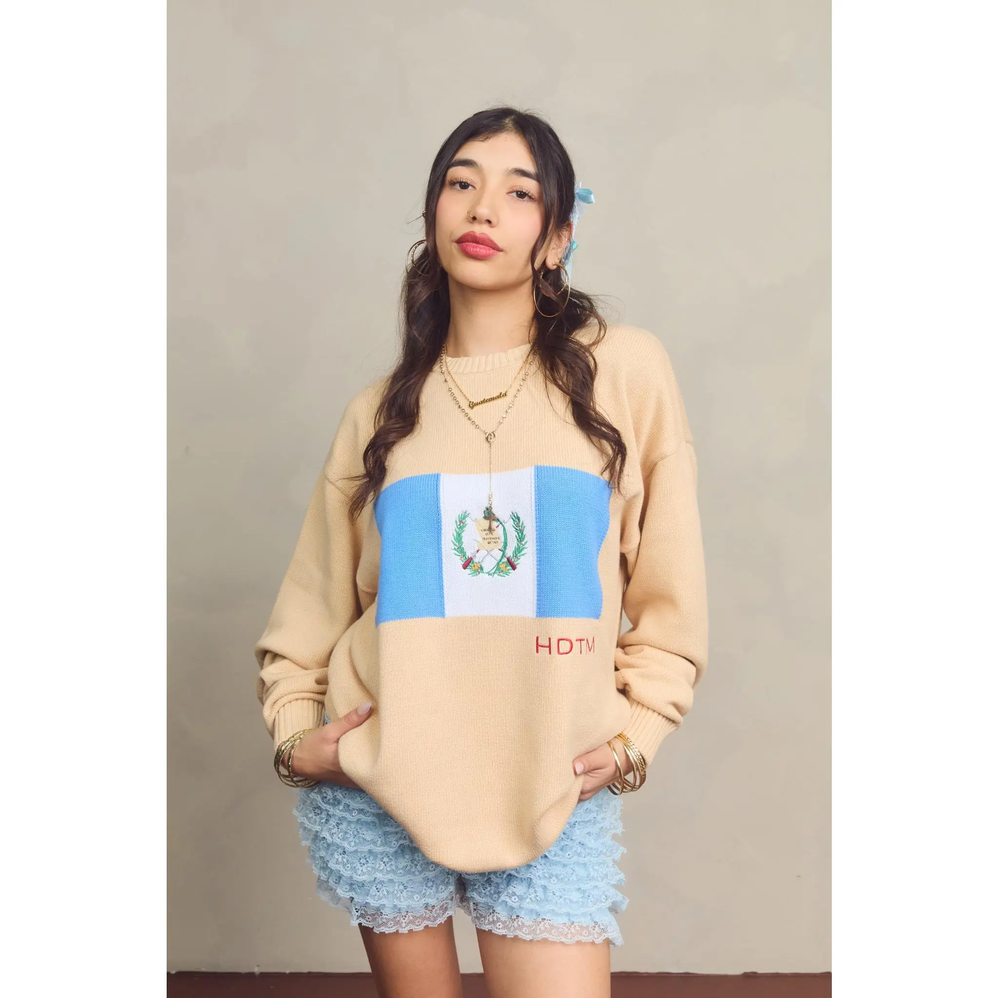 Guatemala Bandera Knitted Sweater