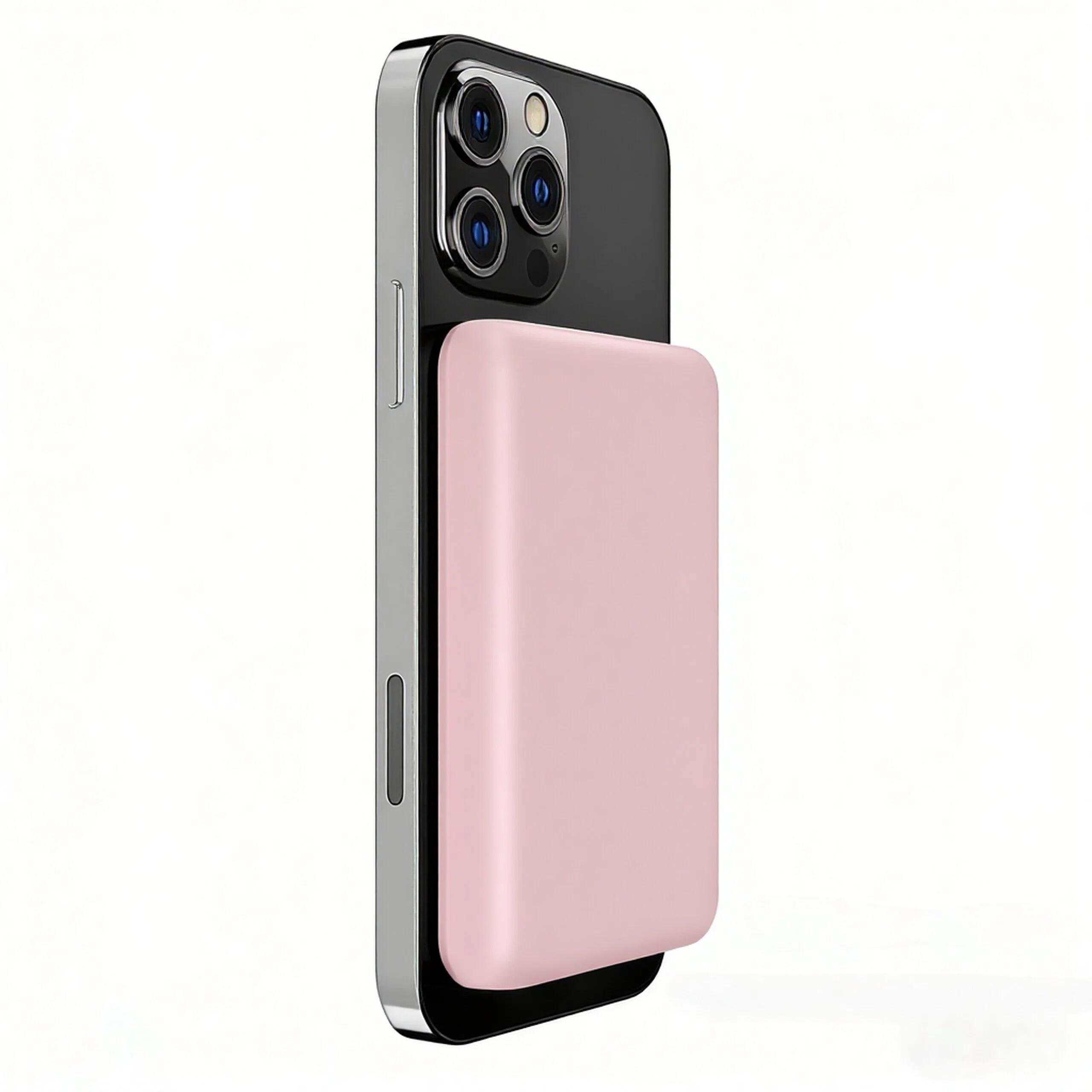 MagSafe Magnetic Power Bank, compatible with all iPhone models from 8 to 17, features magnetic fast charging, 5000/10000mAh dual capacity options, and is a wireless portable power bank available in three colors.