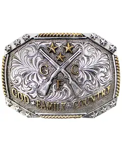 Cody James Men's God, Family, Country Belt Buckle - 734