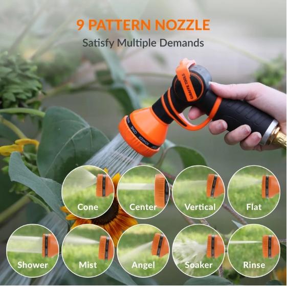 65ft Garden Retractable Hose Reel 5/8in by Giraffe Tools