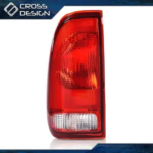 CROSSDESIGN Red Tail Light Driver Side Fit For Ford 1997-03 F150 1999-07 F250 Super Duty