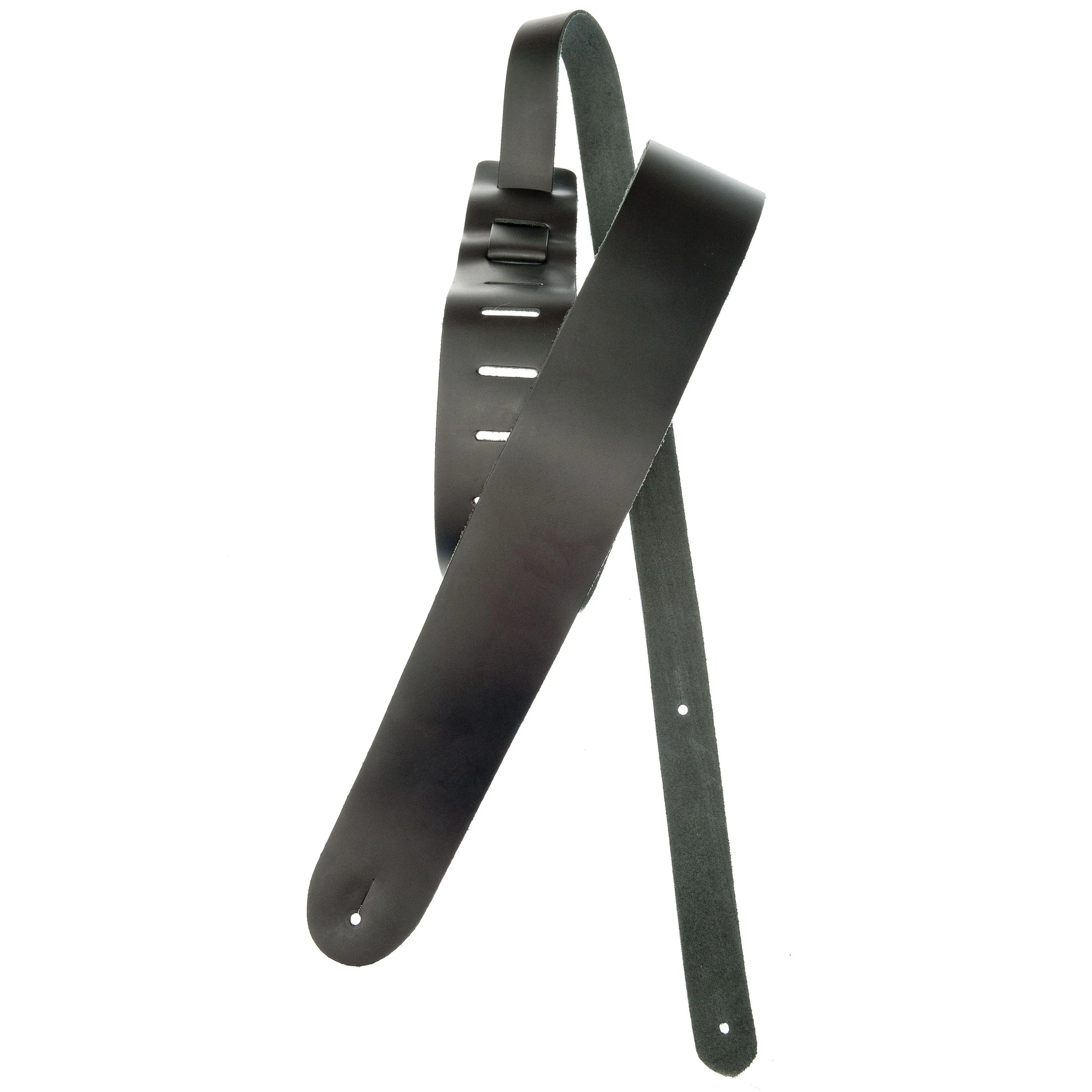 Planet Waves Classic Leather Guitar Strap, Black, Extra-Long
