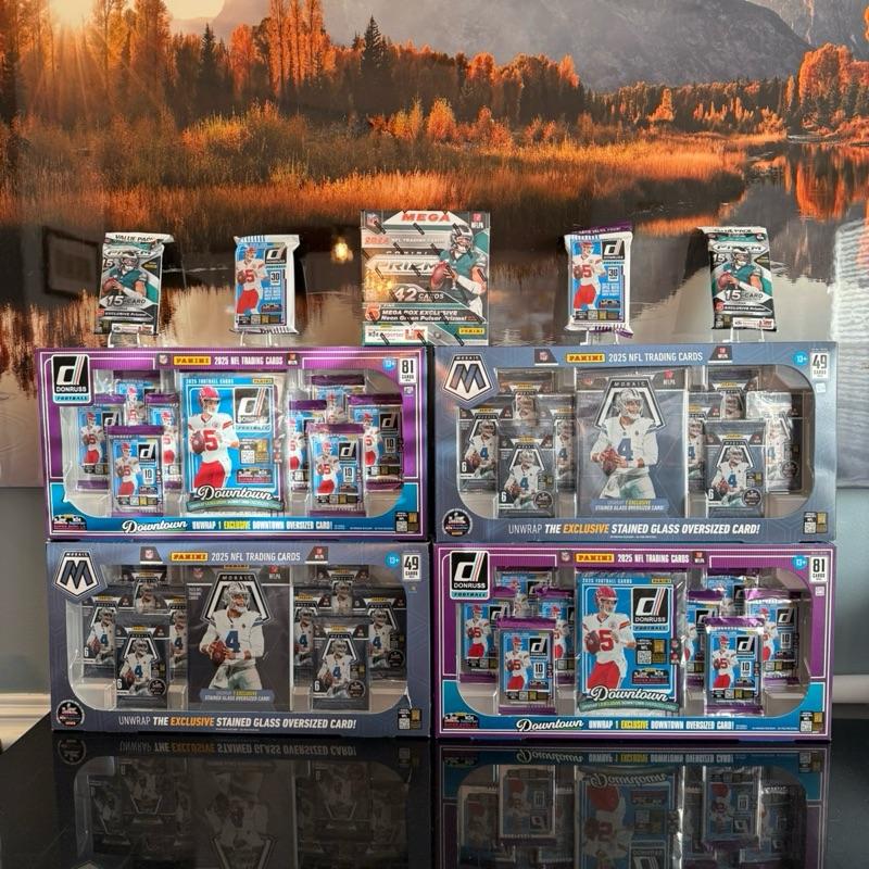Break #151: 2x 2024 Prizm Value Packs 1x 2024 Prizm Mega Box 2x 2025 Donruss Value Packs 2x 2025 Mosaic Costco Bundles 2x 2025 Donruss Costco Bundles