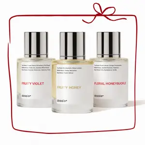 First Kiss, Dossier, Women Perfume Bundle, 3x50ml, Eau de Parfum, Fruity Violet, Fruity Honey, Floral Honeysuckle