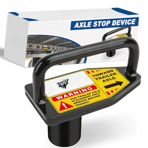 Strong Magnetic Heavy Duty Steel Tandem Slide Stopper with Lock Pin Tool for Semi Truck & Trailer Refrigerator, Axle Stop Device Semi Truck Accessories