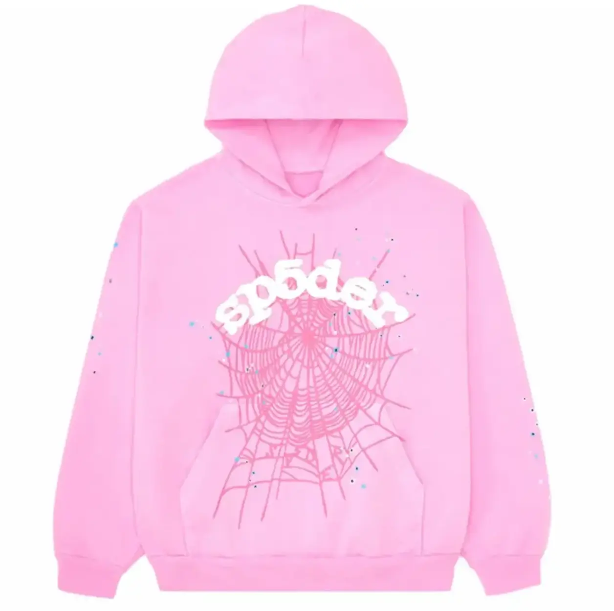 Hip Hop Spider Y2K Hoodie in Heather Grey, OG Web Graphic Pullover, Oversized Streetwear Sweatshirt for Men & Women