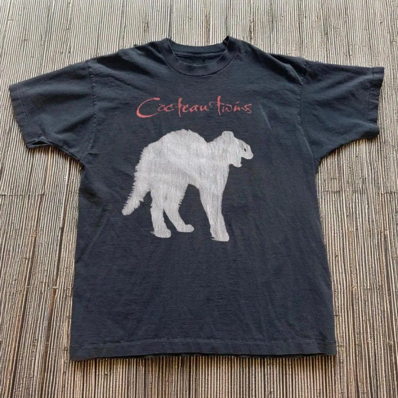 Gildan Men's Women's Black T-shirt, Cat Cocteau Twins Vintage Graphic Tee, Dreamy 90s Alternative Vibe, Gifts Shirt, Unisex Vintage Graphic Tees Gothic Grunge Y2k Emo Scene Amity Affliction Style Clothes Men Women Streetwear