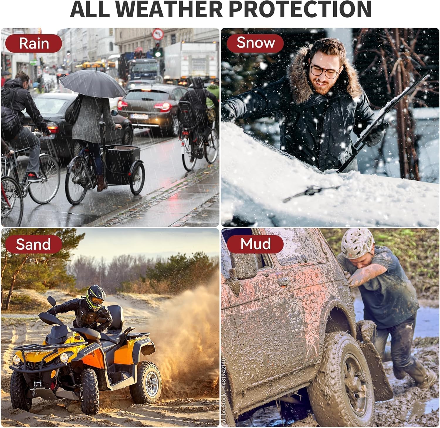 YITAMOTOR Tesla Model 3 Floor Mats Full Set Custom Fit 2017-2023 All-Weather Cargo Liners Rear Cargo Tray Trunk