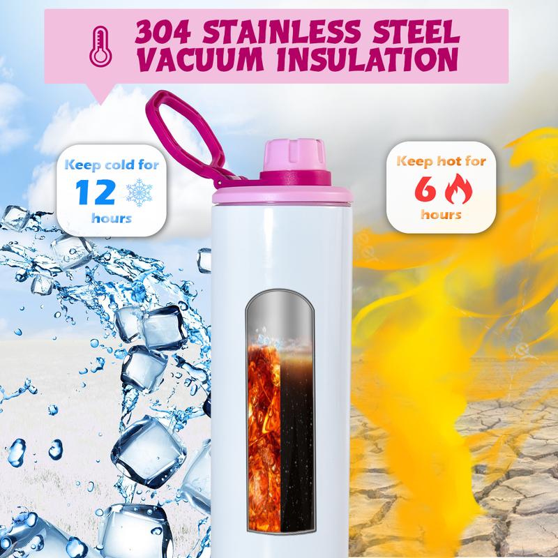 FECBK 20oz Stainless Steel Sublimation Sports Tumbler, Bulk 10pcs/Carton, Rubber bottom, Shrink Wrapped with Heat Resistant Tape for DIY & Small Business