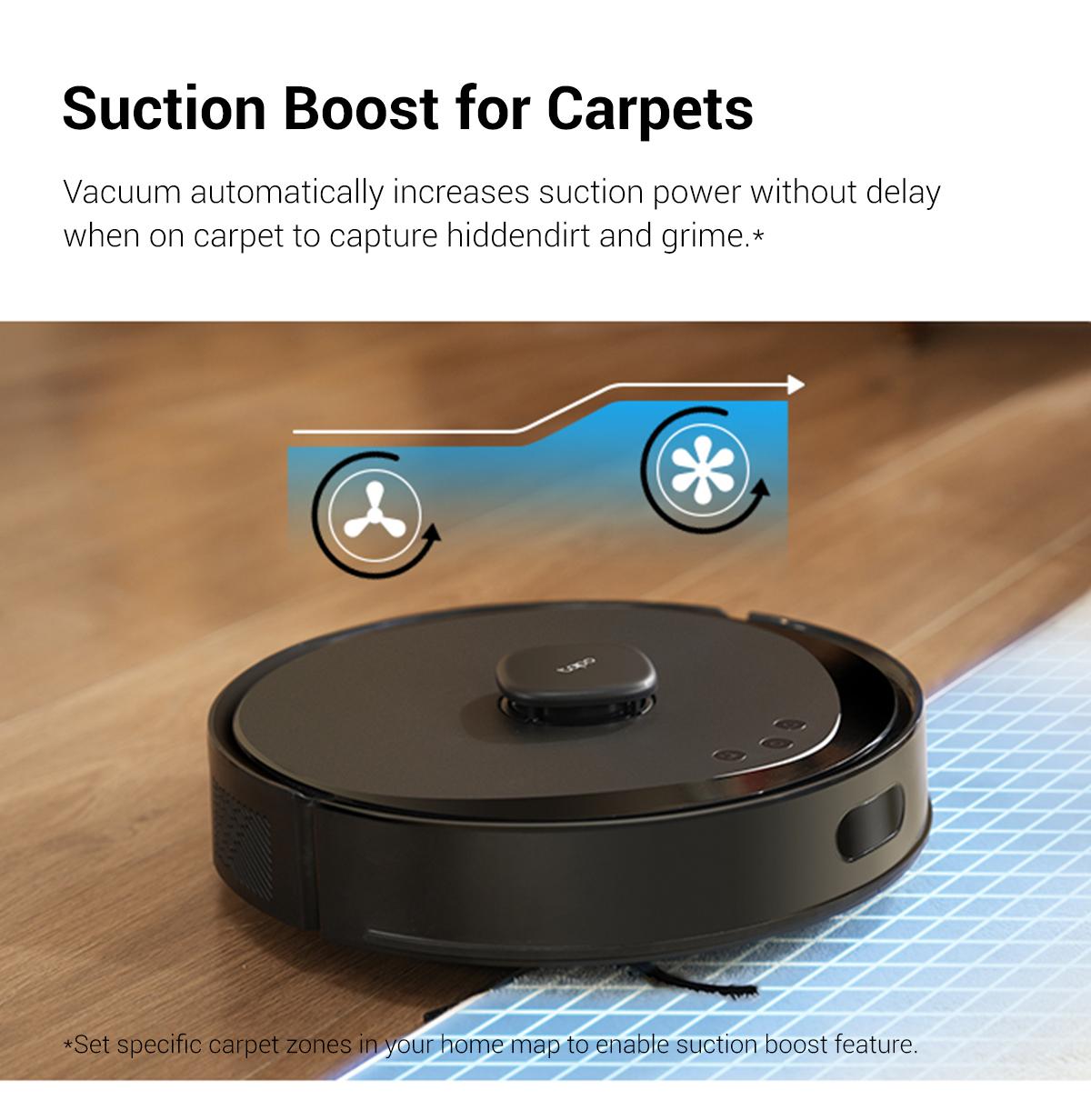 Tapo RV30 MAX Plus: LiDAR Robot Vacuum & Mop with Auto-Empty Dock, 5300Pa,Smart Mapping, Voice Control, 97%+ Dust Pickup, 3L Dust Bag, 2 Months Hands-Free Cleaning