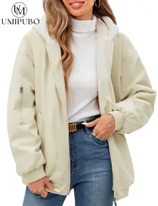 UMIPUBO Winter Jacket Women's Warm Fleece Lined Winter Coat Winter Parka Short Coat Puffer Jacket Hoodie with Hood for Teenage Girls