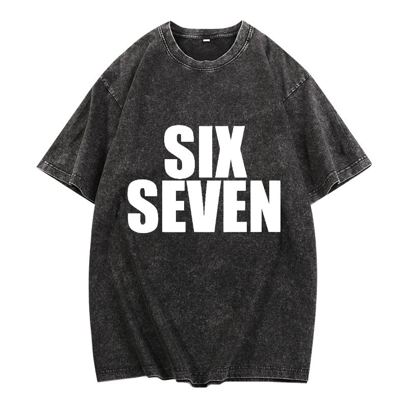 Fun Six Seven 6 7 Meme Design T-Shirt