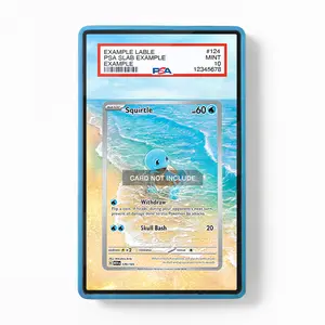 Squirtle 170-165 IR AR Pokemon 151 Graded Display Case, Extended Art, Extended Display Case, Extended Art Case PSA Graded Guard Case / Magnetic Case / Screws Case (CARD NOT INCLUDED)