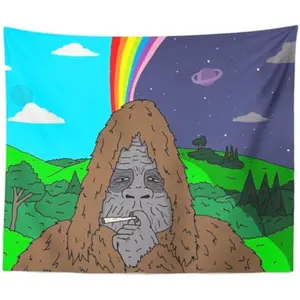 60'' x 40'The Big Lez Show, Sassy The Sasquatch, Tripper Snipper Tapestry & Wall Hanging for Home Bedroom Living Room College Dorm Decor  Gift Tree  bedroom decor tapestry mens room decor cheap bedroom decor trippy room decor y2k room decor