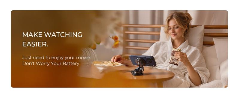 LISEN Vacuum Magnetic Phone Charger， [ SuctionPro ] 15W Wireless Car Charger, Suction Cup Phone Holder,360° Vacuum Magnetic Phone Holder for iPhone 17 Pro Max Air 17-12,Samsung S25 with MagSafe Case