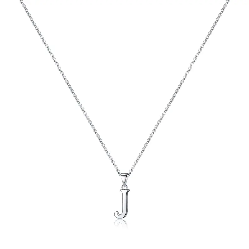 Turandoss Women's S925 Sterling Silver Custom Initial Alphabet Letter Initials Necklace - Dainty Choker, Nickel-Free Hypoallergenic Adjustable Chain, Birthday Gift for Girlfriend