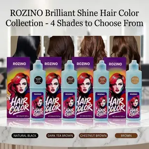 ROZINO Vibrant Pump Hair Dye | Easy At-Home Hair Color | 4 Stunning Shades (6.8 fl oz)