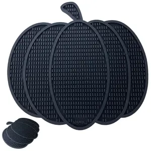 Pumpkin Spill Mat – Pumpkin-Shaped Bar Mat & Coffee Mat for Hot or Cold Drinks