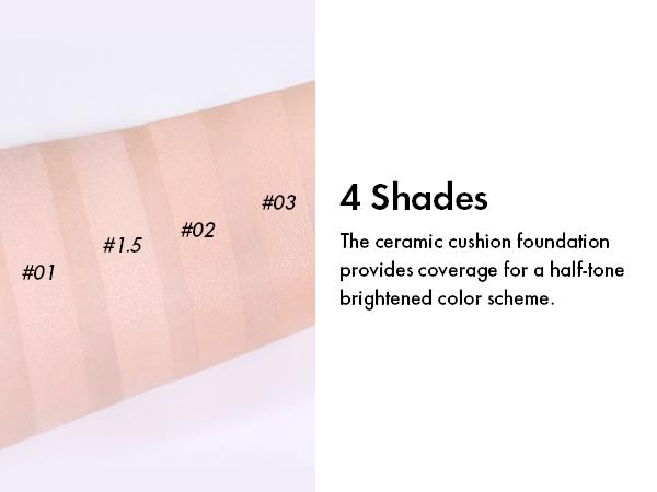 [AMUSE Seoul Official] CERAMIC SKIN PERFECTOR CUSHION FOUNDATION | 4 shades