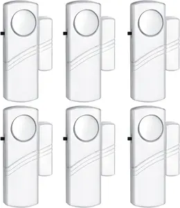 Security Door Window Alarm, 90DB Wireless Sensor Door Window Burglar Alarm, Door Alarms for Kids Safety, Easy Installation Doorbell Alarms for Office House Window Pool (6 Pack)